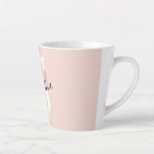 Monogramm Pastell mit Personalisiertem modernen Na Milchtasse (Rechts)