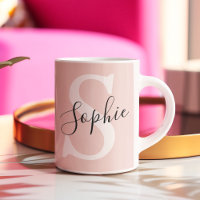 Monogramm Pastell mit Personalisiertem modernen Na