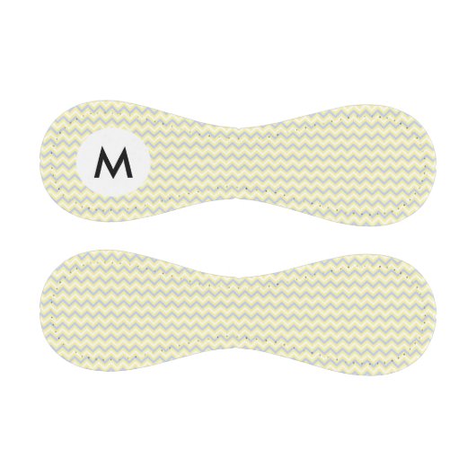 Monogramm Pastell Zickzack Muster Baseball (Paneele)