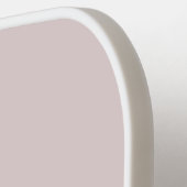 Monogramm Pastellrot Rosa Weißgold Minimalistin Pickleball Schläger (Linke Seite)