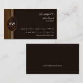 Monogramm | perfekt visitenkarte (Vorne/Hinten)