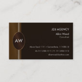 Monogramm | perfekt visitenkarte (Vorderseite)