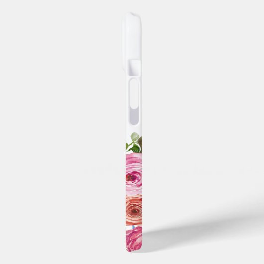 Monogramm | Personalisiere | Aquarell | Floral Case-Mate iPhone Hülle (Rückseite / Links)