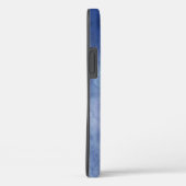 Monogramm personalisieren Blau und Weiß Case-Mate iPhone Hülle (Rückseite / Rechts)