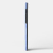 Monogramm personalisieren Blau und Weiß Case-Mate iPhone Hülle (Rückseite / Links)