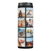 Monogramm Personalisiert 16 FotoCollage Thermosbecher (Rückseite)