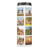 Monogramm Personalisiert 19 FotoCollage Thermosbecher (Rückseite)