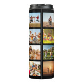 Monogramm Personalisiert 19 FotoCollage Thermosbecher (Rückseite)