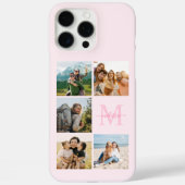 Monogramm Personalisiert 5 FotoCollage Case-Mate iPhone Hülle (Rückseite)