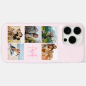 Monogramm Personalisiert 5 FotoCollage Case-Mate iPhone Hülle (Rückseite (Horizontal))