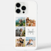 Monogramm Personalisiert 5 FotoCollage Case-Mate iPhone Hülle (Rückseite)