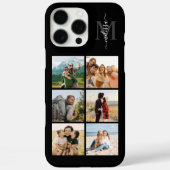 Monogramm Personalisiert 6 FotoCollage Case-Mate iPhone Hülle (Rückseite)