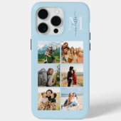 Monogramm Personalisiert 6 FotoCollage Case-Mate iPhone Hülle (Rückseite)