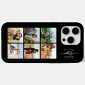 Monogramm Personalisiert 6 FotoCollage Case-Mate iPhone Hülle (Rückseite (Horizontal))