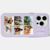 Monogramm Personalisiert 6 FotoCollage Case-Mate iPhone Hülle (Rückseite (Horizontal))