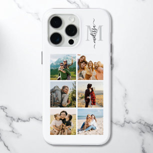 Monogramm Personalisiert 6 FotoCollage Case-Mate iPhone Hülle