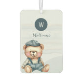 Monogramm Personalisiert Autolufterfrischer (Rückseite)