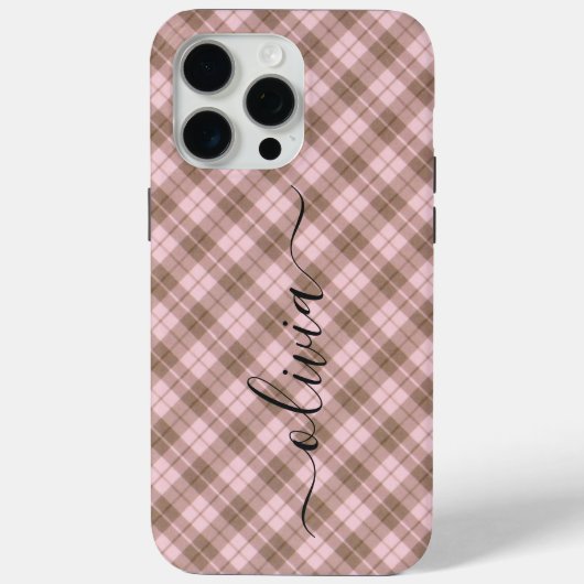Monogramm personalisiert Case-Mate iPhone hülle (Rückseite)