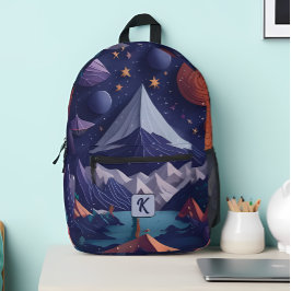 Monogramm Personalisiert, Cool und modern Bedruckter Rucksack