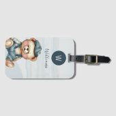 Monogramm Personalisiert Gepäckanhänger (Vorderseite (Horizontal))