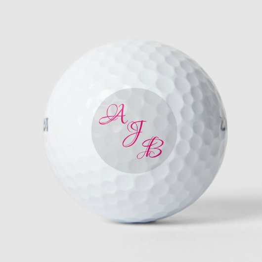 Monogramm personalisiert golfball (Vorderseite)