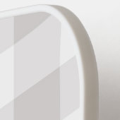 Monogramm Personalisiert Graues Kariertes Pickleba Pickleball Schläger (Linke Seite)