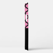 Monogramm Personalisiert Monogramm Pink Black Diam Case-Mate iPhone Hülle (Rückseite / Rechts)