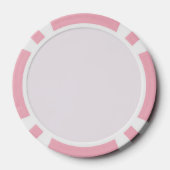 Monogramm Personalisiert rosa Initial-Poker-Chip Pokerchips (Rückseite)
