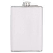 Monogramm Personalisiert rosa Initial- und Namensf Flachmann (Rückseite)