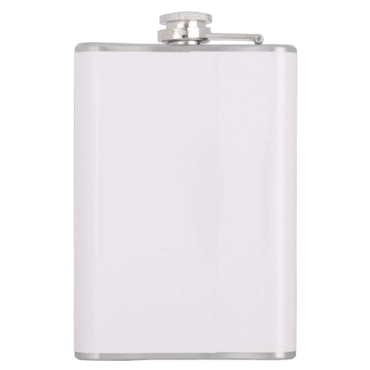 Monogramm Personalisiert rosa Initial- und Namensf Flachmann (Rückseite)