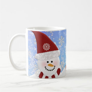 Monogramm personalisiert: Snowman-Tasse Kaffeetasse