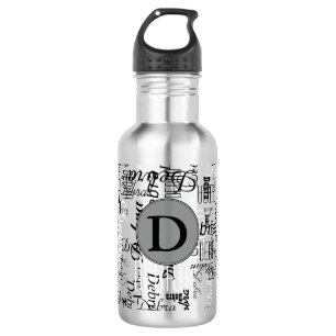 Monogramm personalisiert trinkflasche