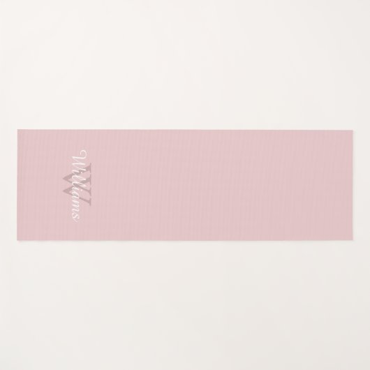 Monogramm Personalisiert Yogamatte (Vorderseite (Horizontal))