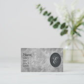 Monogramm Personalisierte Anfangsbuchstabe Elegant Visitenkarte (Stehend Vorderseite)