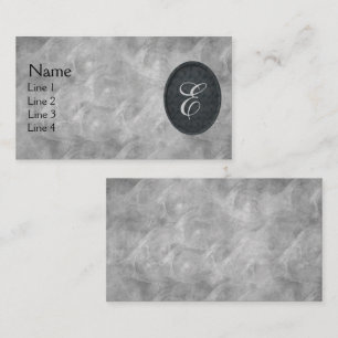 Monogramm Personalisierte Anfangsbuchstabe Elegant Visitenkarte