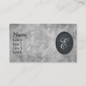 Monogramm Personalisierte Anfangsbuchstabe Elegant Visitenkarte (Vorderseite)