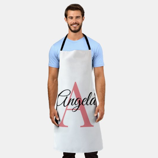 Monogramm Personalisierte benutzerdefinierte Schür Schürze (Getragen)