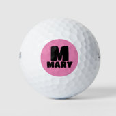 MONOGRAMM PERSONALISIERTE GOLFBALLS FÜR SIE GOLFBALL (Vorderseite)