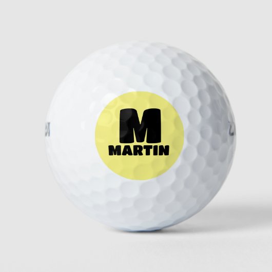 MONOGRAMM PERSONALISIERTE GOLFBALLS GOLFBALL (Vorderseite)