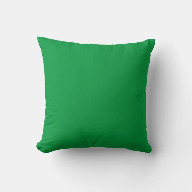 MONOGRAMM personalisierte, grüne Gewohnheit Kissen (Vorderseite)
