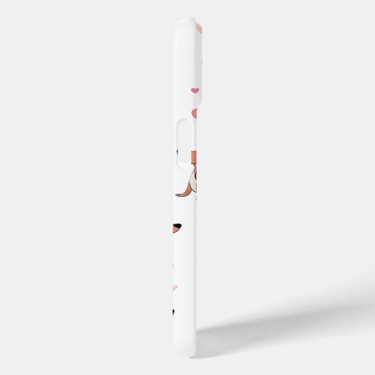 Monogramm Personalisierte Niedliche Dackel Dog Case-Mate iPhone Hülle (Rückseite / Rechts)