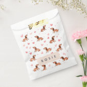 Monogramm Personalisierte Niedliche Dackel Dog Geschenktütchen (Versiegelt)