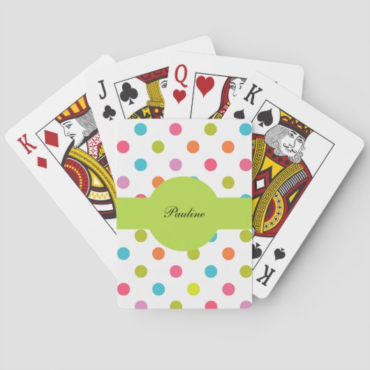 Monogramm Personalisierte Playing Cards Spielkarten (Rückseite)