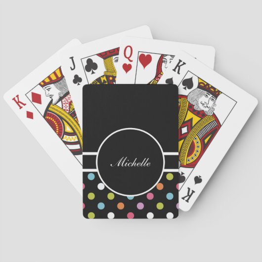 Monogramm Personalisierte Playing Cards Spielkarten (Rückseite)