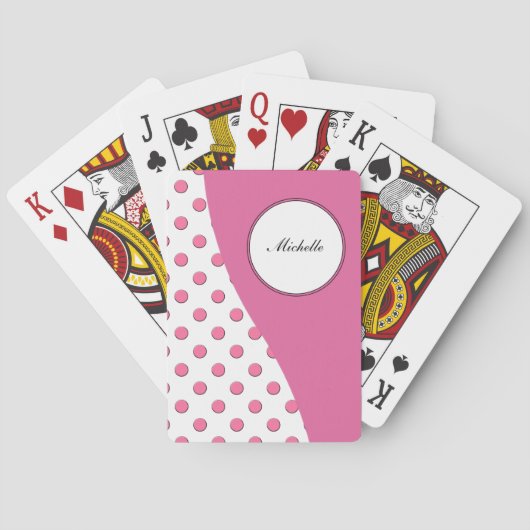 Monogramm Personalisierte Playing Cards Spielkarten (Rückseite)