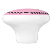 Monogramm personalisierte Schubladengriffe Knöpfe Keramikknauf (Seitenansicht)
