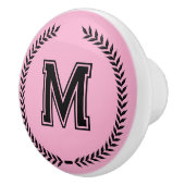 Monogramm personalisierte Schubladengriffe Knöpfe Keramikknauf (Rechts)