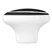 Monogramm personalisierte Schubladengriffe Knöpfe Keramikknauf (Seitenansicht)