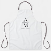 Monogramm Personalisierte Schürze (Vorderseite)