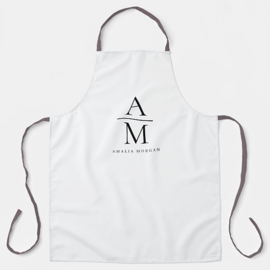 Monogramm Personalisierte Schürze (Vorderseite)